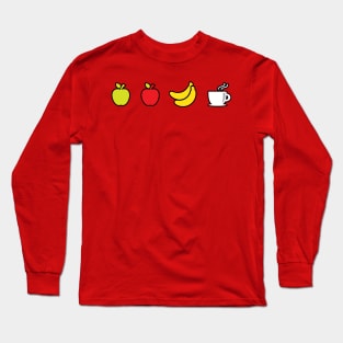 Mela mela banana caffè Long Sleeve T-Shirt